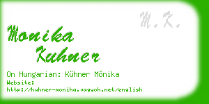 monika kuhner business card