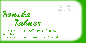 monika kuhner business card